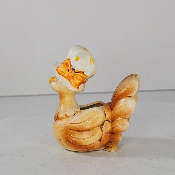 Vintage Josef Originals Turkey Toothpick Holder Miniature Figurine - Picture 4 of 8